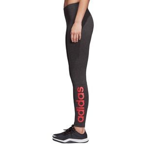 Dark Grey / Coral Adidas Trefoil Leggings